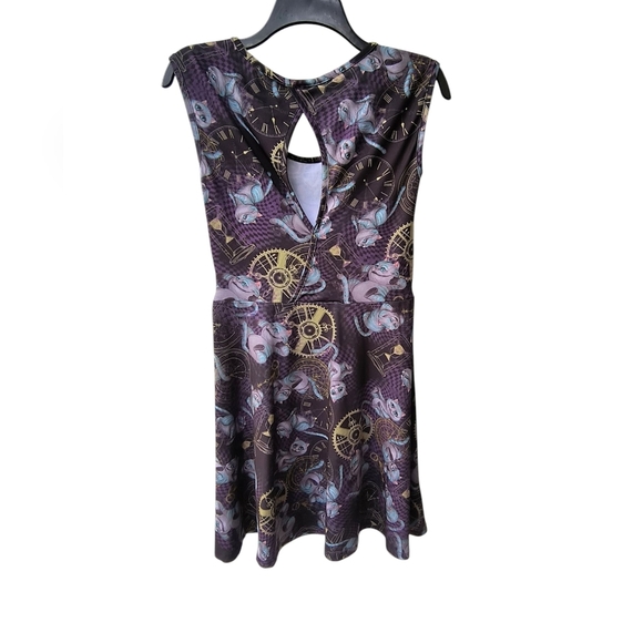 Disney Alice Through The Looking Glass Cheshire Cat Fit & Flare Midi Dress L - Picture 5 of 12